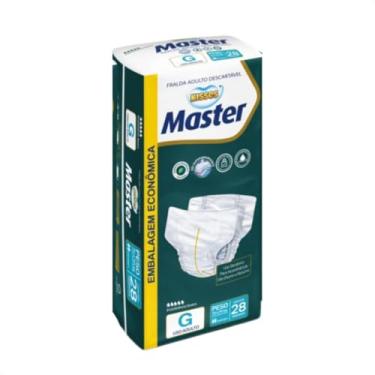 Imagem de FRALDA GERIATRICA KISSES MASTER ADULTO G COM 28 UNIDADES