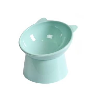 Imagem de Comedouro Gatinho Ergonômico Elevado Postura Correta Cães Gatos 240ml (1,Verde)