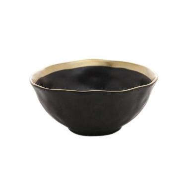 Imagem de Bowl Em Porcelana Dubai 450ml Wolff Preto E Dourado
