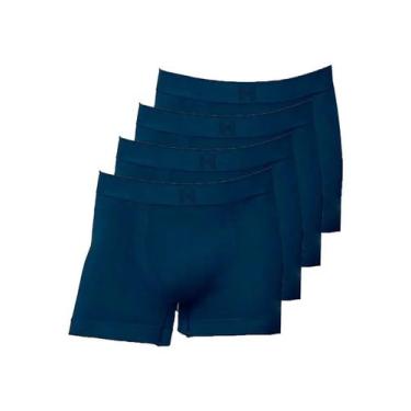 Imagem de Kit com 4 Cuecas Boxer Hope Smc61020, Azul, M