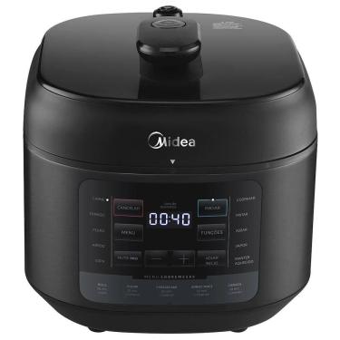 Imagem de Panela de Pressão Elétrica 5L Midea NutriPro Preta - PPD5