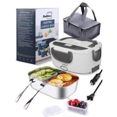Imagem de Lancheira elétrica Buddew 80W Aquecedor de alimentos 1.5L para adultos