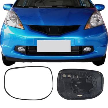 Imagem de Vidro de substituição do espelho lateral do motorista para HONDA Jazz/Fit 2009-2013, placa traseira aquecida para vidro retrovisor esquerdo para HONDA Jazz/Fit 2009 2010 2011 2012 2013 HONDA