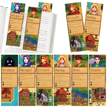 Imagem de Marcadores de livro Stardew Valley, 6 peças, dupla-face, à prova d'água, aconchegante, para jogos, marcadores de página, jogos de vídeo engraçados, acessórios de livros, leitura de livros para amantes