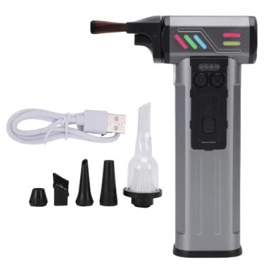 Imagem de aqxreight Espanador de Ar Elétrico Sem Fio Recarregável Soprador de pó Portátil Mini Limpador de Teclado de Computador Ferramentas de Limpeza de Dispositivo Digital Cinza Escuro