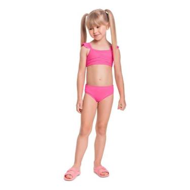Imagem de Biquíni Infantil FPS +50 com Forro Quimby, Rosa, 2