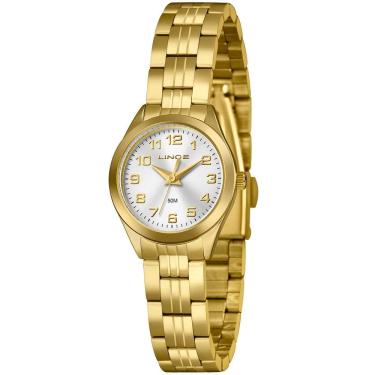Imagem de Relógio Lince Feminino Ref: Lrgh267l25 S2kx Clássico Dourado