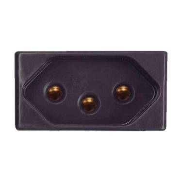 Imagem de Tomada 20a 2p+t Grafite Tramontina - Sistema Modular 250v