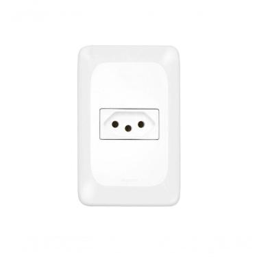 Imagem de Tomada Pial Pop 2P+T 10A 4X2 Lgx030 C/Placa