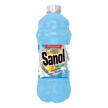 Imagem de Desinfetante Bactericida Sanol 2 Litros Talco Limpeza KIT2