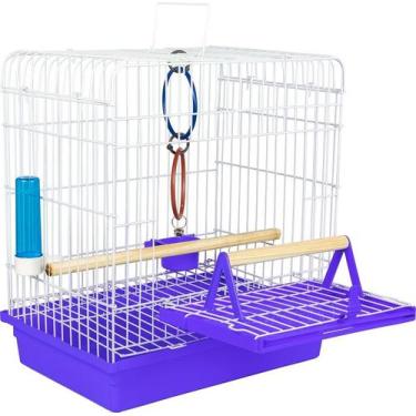 Imagem de Gaiola Calopsita Maritaca e Outros Pássaros Azul - Jelplast