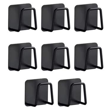 Imagem de 6 peças de escorredor de esponja de aço inoxidável, gancho de drenagem para lavatório, pia de esfera de aço, sem armazenamento de perfuração, rack de layout de limpeza, adequado para rack de