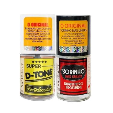 Imagem de 2 Bases De Unha Super D Tone + Sorinho Hidratação Profunda
