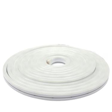 Imagem de Fita de Led Mangueira Neon 5 Metros Alto Brilho Flexível Siliconada Bivolt Com Fonte(Branco Frio)