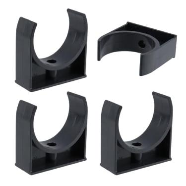 Imagem de Oedema 4 peças de grampos de tubulação de água em forma de U clipes de suporte de tubo de PVC grampos de tubulação para abastecimento de água, tubos de jardim, adequado para tubos OD de 63 mm