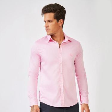 Imagem de Camisa Acostamento Masculina Casual Manga Longa-Masculino