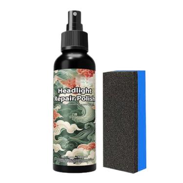 Imagem de Restauração de farol, limpador de reparo de lente de farol de 120 ml | Polimento de reparo de farol, para veículos automotivos, caminhões, SUV, RV, curativos, limpeza, proteção detalhada