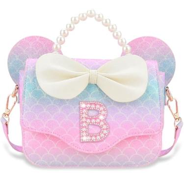 Imagem de Luchike Presentes de aniversário para meninas – Bolsa tiracolo infantil para princesas, presentes de Natal, Sereia-y