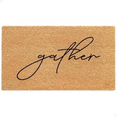 Imagem de THEODORE MAGNUS Tapete de porta - Tapete de boas-vindas para porta da frente com suporte antiderrapante - Capacho de fibra de coco durável - perfeito para entrada externa e tapete de entrada - externo