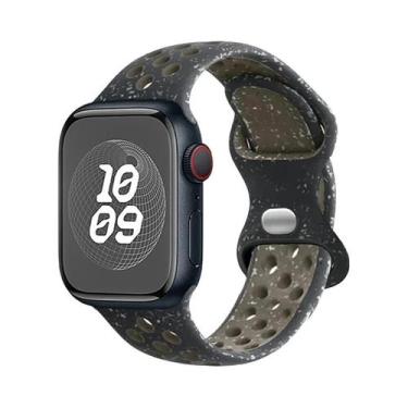 Imagem de Pulseira De Borracha Colorida Para Apple Watch Band 44mm 45mm 46mm 49m