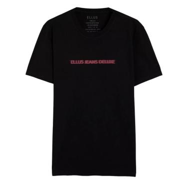 Imagem de Camiseta Ellus Cotton Fine Deluxe Classic Blurry Preta-Masculino