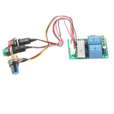 Imagem de KIMISS Módulo de Interruptor do Regulador PWM do Controlador de Velocidade Motor para Motores DC - Controle de Rotação CW/CCW, Display LED, Tamanho Compacto para Aplicações de 6V-24V