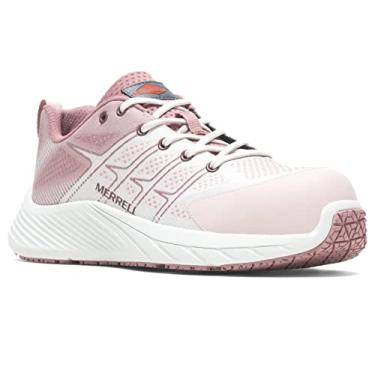 Imagem de Merrell Tênis industrial feminino Moab Flight de fibra de carbono, rosa, 37