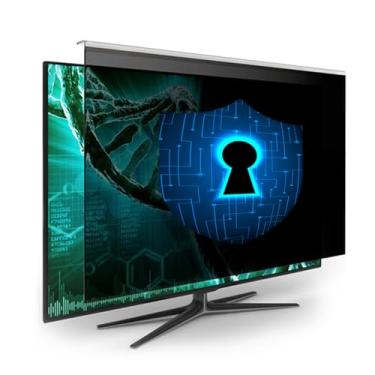 Imagem de Película de privacidade para computador de mesa, capa protetora para monitor de tela, proteção de dados, filtro de exibição de privacidade de 30 graus para aeroportos, escritórios, trens ou outros