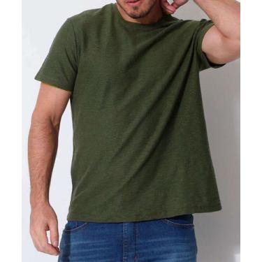 Imagem de Camiseta Masculina Flamê Manga Curta MR-47026, Verde, GG