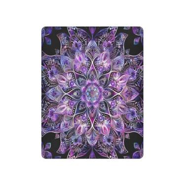 Imagem de xigua Lençol de berço mandala para meninas e meninos, macio e respirável, adequado para berço padrão e cama infantil 68,5 x 99 cm