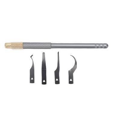 Imagem de Generic Conjunto de Lâminas de Reparo de Chip 4 Em 1, Alça de Cobre de Liga de Alumínio Com Aderência Antiderrapante para Placa-mãe de Chip de Telefone IC CPU Reparação de Disco Rígido