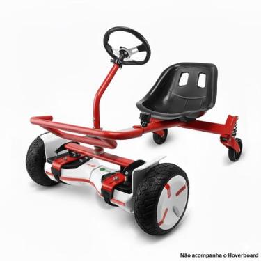 Imagem de Hoverkart Carrinho Hoverboard Volante Amortecedor Vermelho - Shark Blu