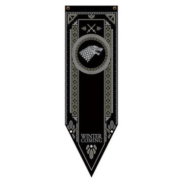 Imagem de Bandeira Flâmula Com Brasão Casa Stark Game Of Thrones - GS