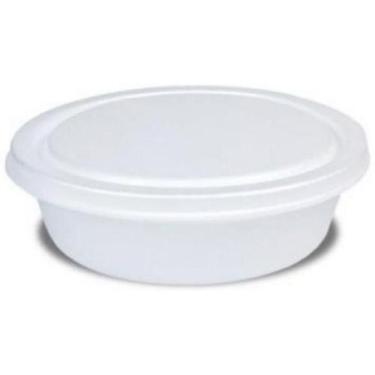 Imagem de 100 Quentinha De Isopor Com Tampa 700Ml N08 M50 Branca - Ultra