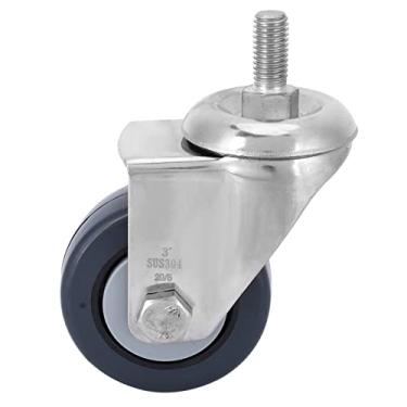 Imagem de LiebeWH Rodízio Giratório de 50 Mm e 2 Polegadas Com Freio, Rodízios de Placa Giratória para Serviços Pesados ​​para Carrinhos de Paletes, Carrinhos de Logística, Deslizamento Silencioso, Economia