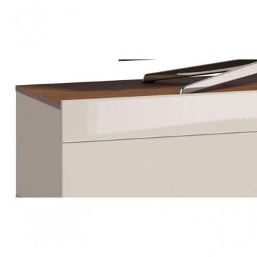 Imagem de Rack Classic 2g 1.4 Off White Com Freijó - Imcal Móveis