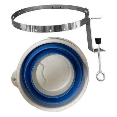 Imagem de simhoa Coletor de Bolas de Pingue-pongue, Balde Prático para Bolas de Tênis de Mesa com Montagem Lateral.