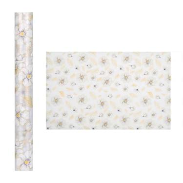 Imagem de 1 tapete de mesa antiderrapante em EVA com padrão floral, forro de mesa para mesa de jantar, balcão de cozinha, proteção de mesa, A, 30 x 150 cm