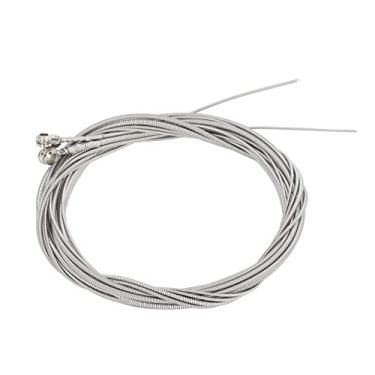 Imagem de SPYMINNPOO Substituição de Cordas de Guitarra de 4 Unidades, Cordas de Baixo de Aço de Vibração Forte para 4 Guitarras de Aço