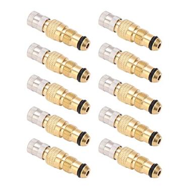 Imagem de Irfora 10 PCS Válvulas de Líquido de Ar de Trator Haste de Válvula de Latão de Pneu TR218A, TR618A, TR618A Substituição de Caixas de Núcleo para, para Experiência de Direção Segura,