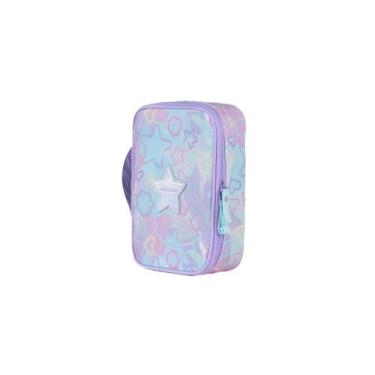Imagem de Estojo Box Feminino Grande Star Candy Lilás - Bagaggio, U, Lilas