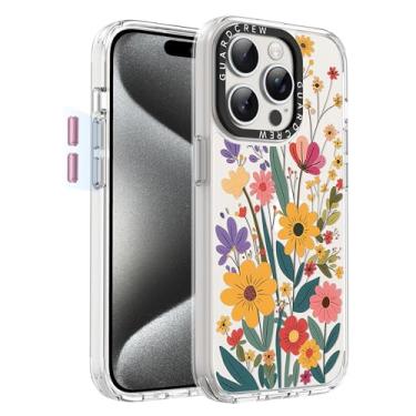 Imagem de GuardCrew Capa para iPhone 15 Pro, [proteção contra quedas de grau militar de 3,8 m à prova de colisão] [antiamarelamento e antidescasca] Capa fina de TPU transparente à prova de choque para iPhone 15