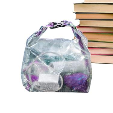 Imagem de Sacola Transparente - de 2L com Correia Ajustável | Mochila De Ombro Com Ornamento E Grande Capacidade - para Uso Diário ao Ar Livre Caminhada Ciclismo Acampamento Viagem