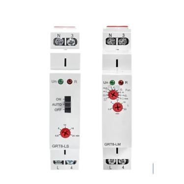 Imagem de GRT8-LS GRT8-LM Staircase Time Switch 230VAC 16A 0.5-20mins Light Delay Switch Corridor Switch 1Pcs(GRT8-LM AC230V)