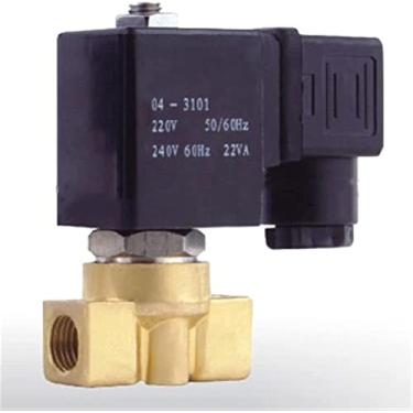 Imagem de Válvula solenoide a vapor de máquina tipo fiação 2way ação direta N/C latão G1/20.3 cm orifício 3 mm útil (DC 12V)