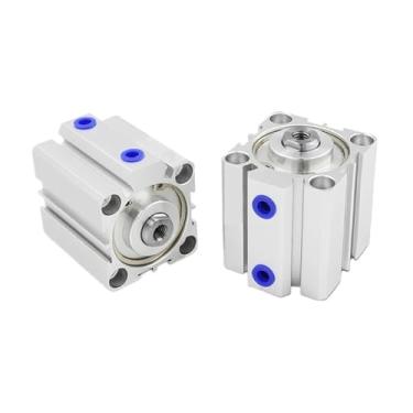 Imagem de Cilindro compacto SDA Series SDA20 SDA25 SDA32 SDA40 SDA50 SDA63 Stroke 5 10 20 25 30 Cilindro de pistão pneumático de dupla ação (Storke 100 mm, furo 32 mm)