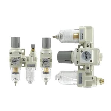 Imagem de VTGVVVTR 1 peça de compressor de ar pneumático duas peças separador de óleo-água AC2010 fonte de ar processador bomba filtro válvula reguladora de pressão de gás (AC3000-03)