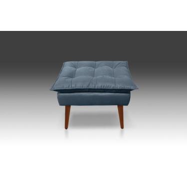 Imagem de Puf Opala Suede Azul turquesa -Modena Decor - CASA DA POLTRONA
