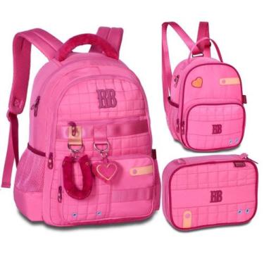 Imagem de Rebecca Bonbon Kit Mochila de Costas Pelúcia Coleção Plush Dreams Char