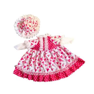 Imagem de Generic Conjunto de saia e chapéu para ganso de, roupinhas fofas para decoração de quintal, pátio e área externa, Rosa